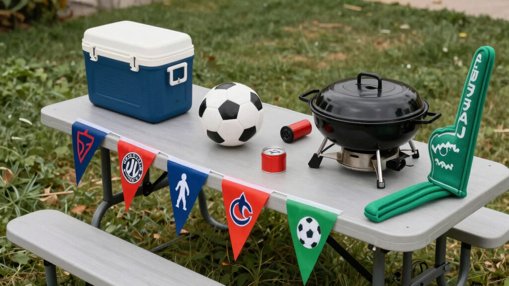 soccer fan tailgating gear