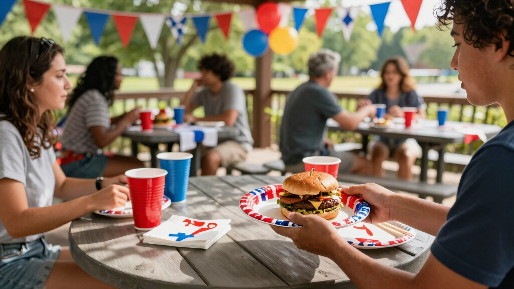 patriotic outdoor party supplies