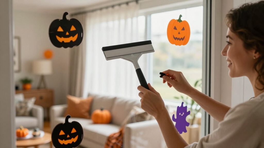 Halloween window decals
