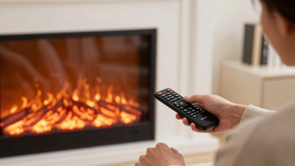 electric fireplaces with remote control