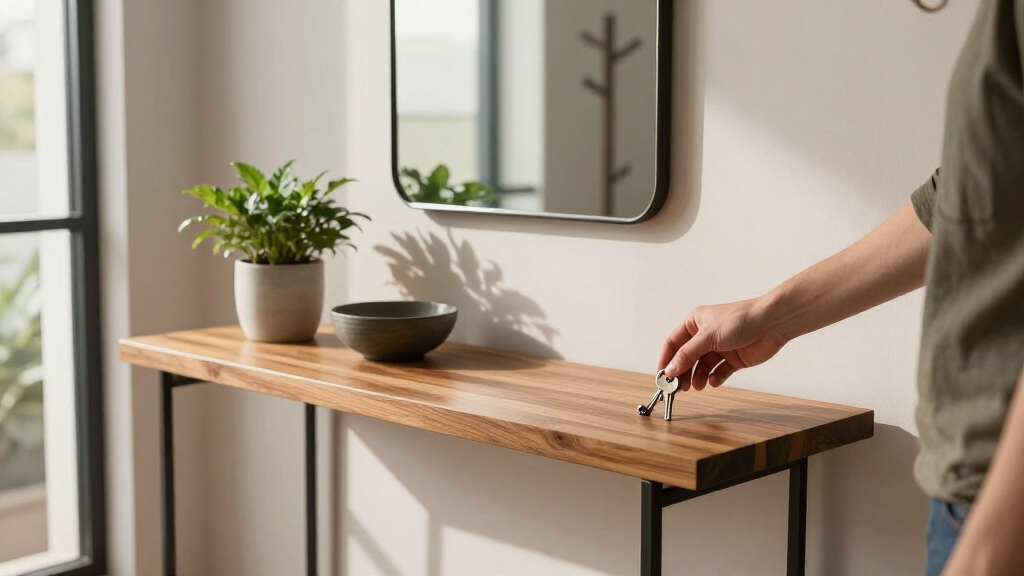 console tables apartment entryway