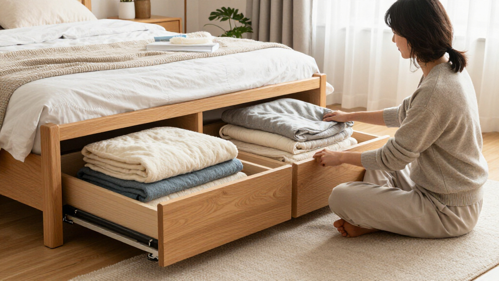 bed frames with storage