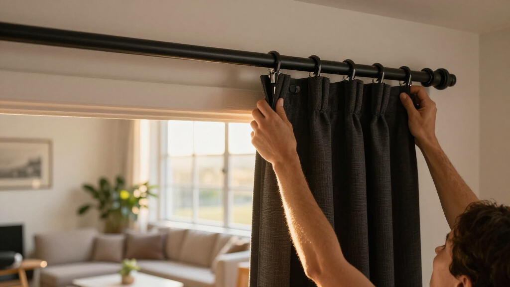 best blackout curtain rods heavy duty