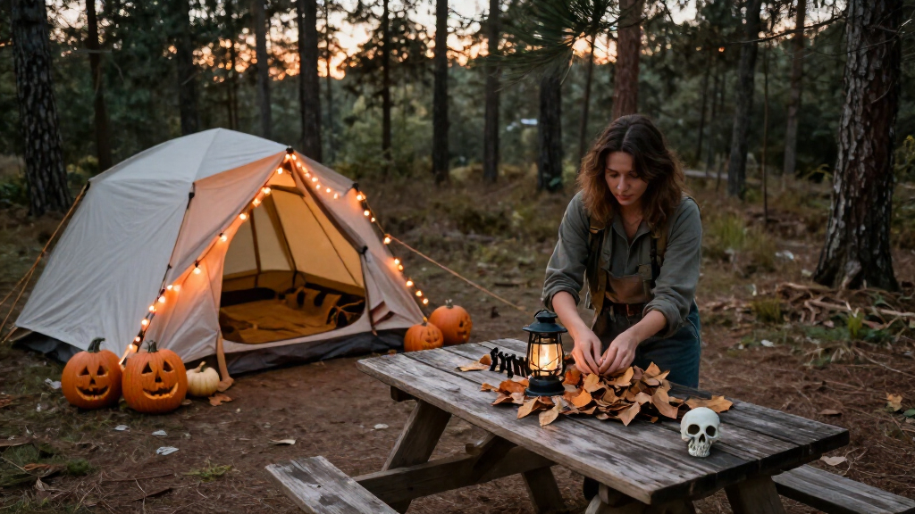 halloween camping decorations