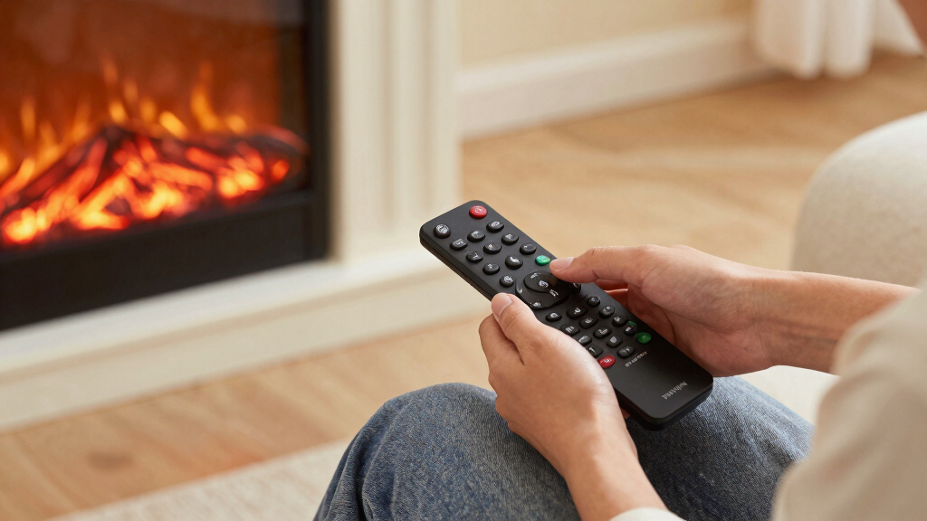 electric fireplaces with remote