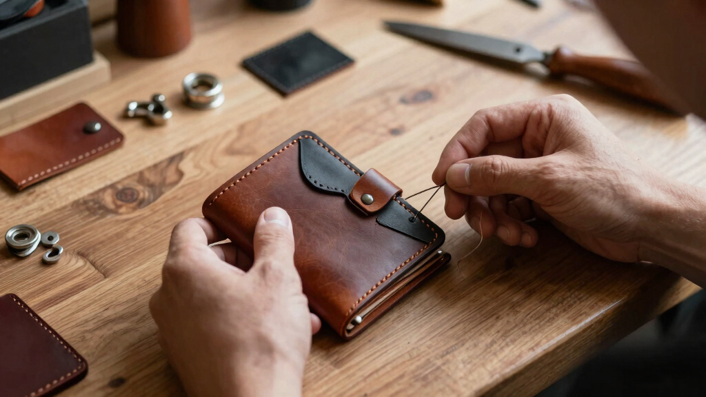 personalized leather wallets for dad