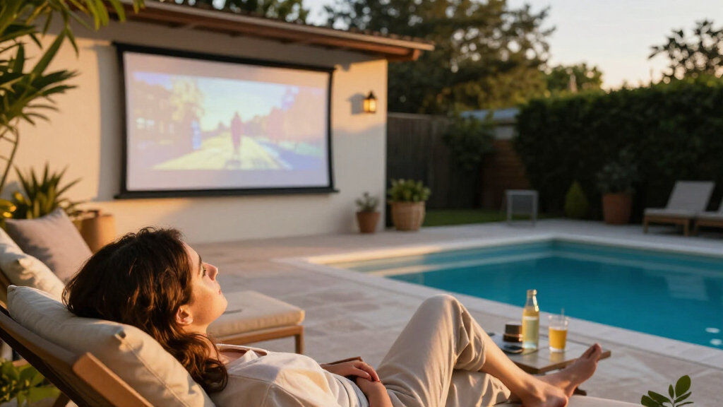 fixed frame outdoor projector screens