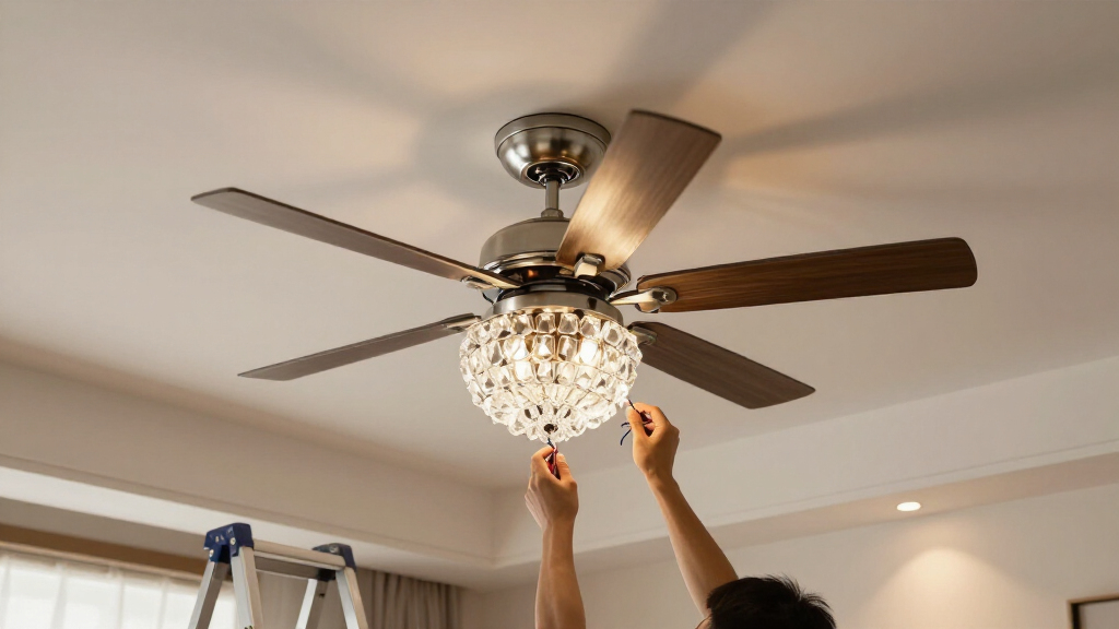 ceiling fans with crystal lights