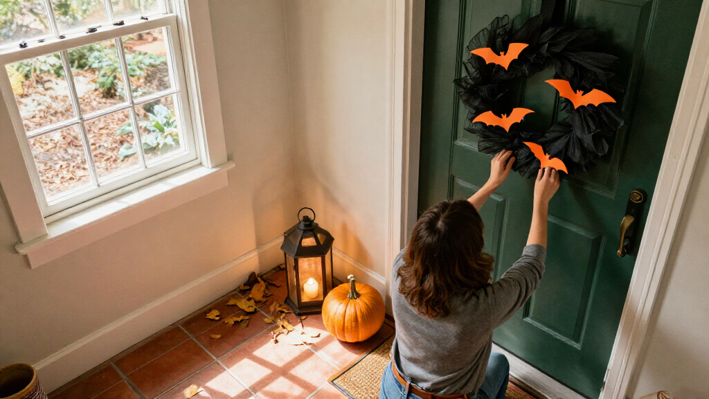 Halloween door decorations