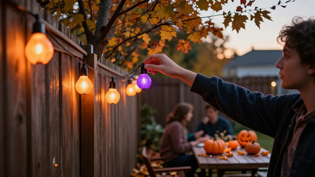 Halloween outdoor string lights