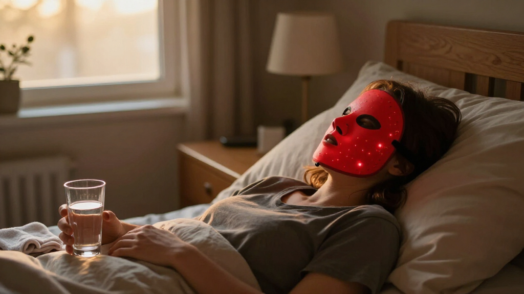 red led mask light therapy