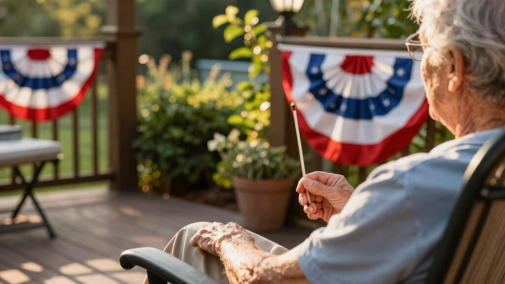 patriotic outdoor patio decor