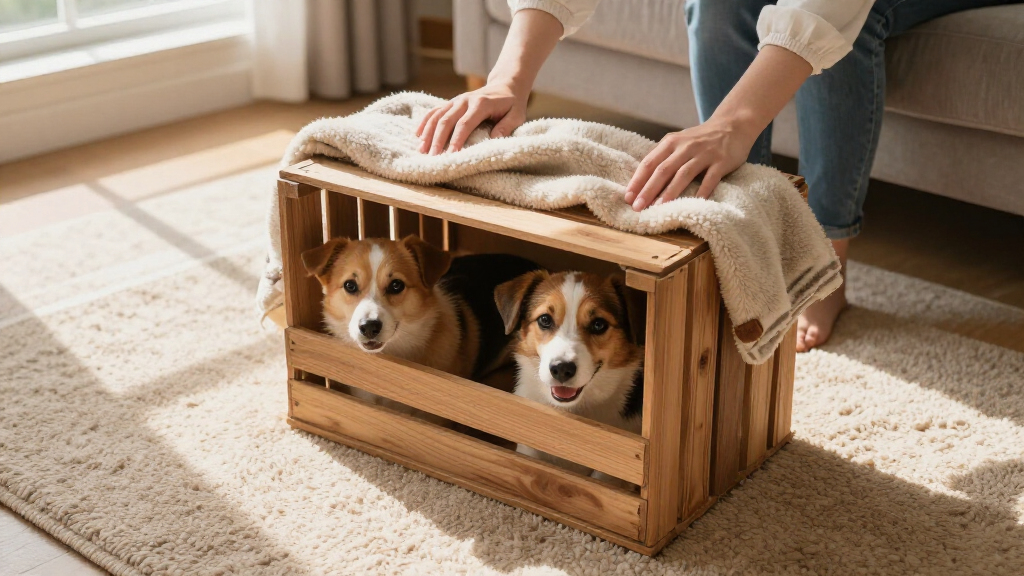 dog crate for two dogs