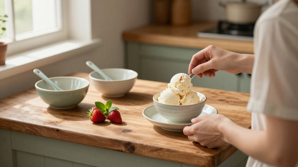 ice cream bowl set