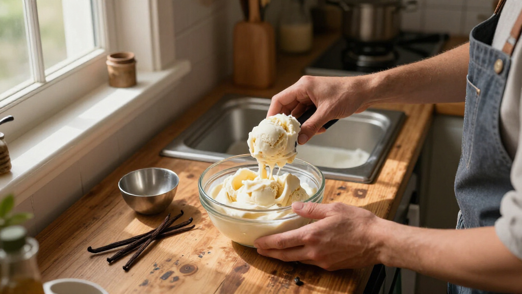 vanilla ice cream recipe for ice cream machine