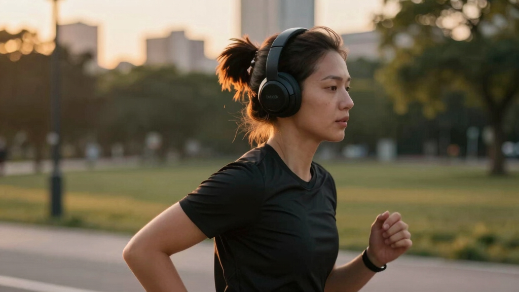 high-tech wireless headphones