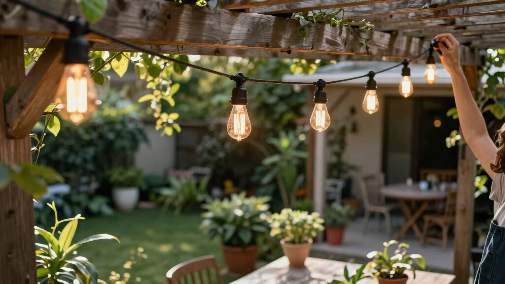 patriotic outdoor string lights