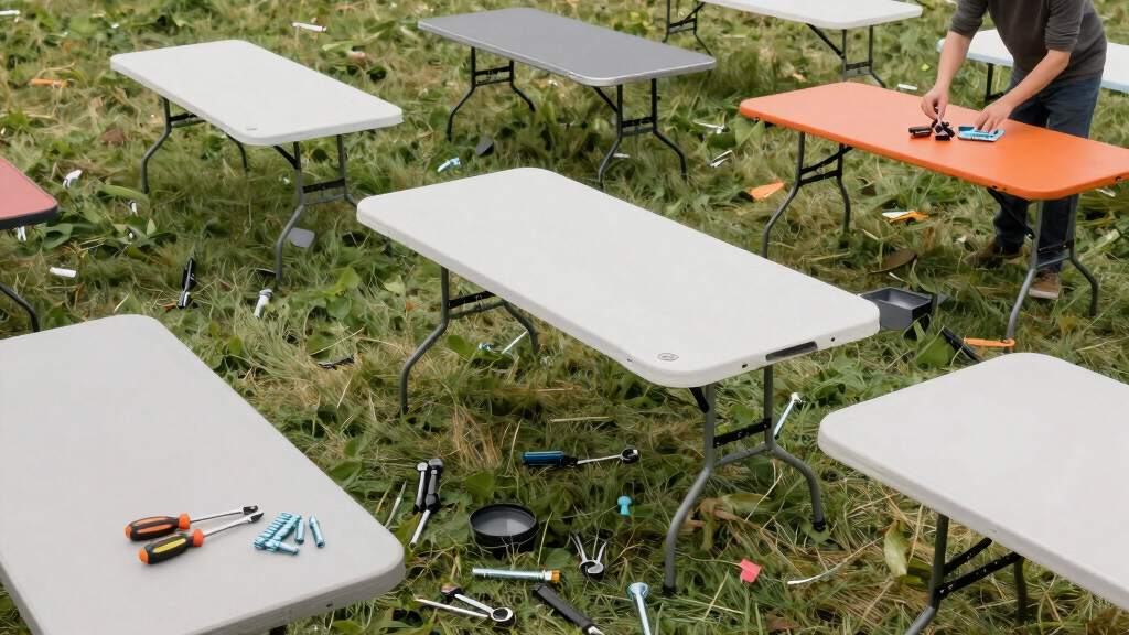 large outdoor tailgating tables