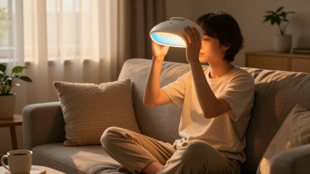 light therapy lamp with adjustable color temperature