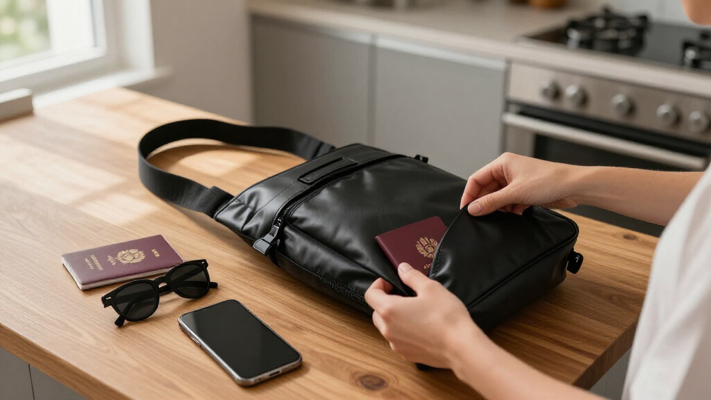 high end sling bags travel
