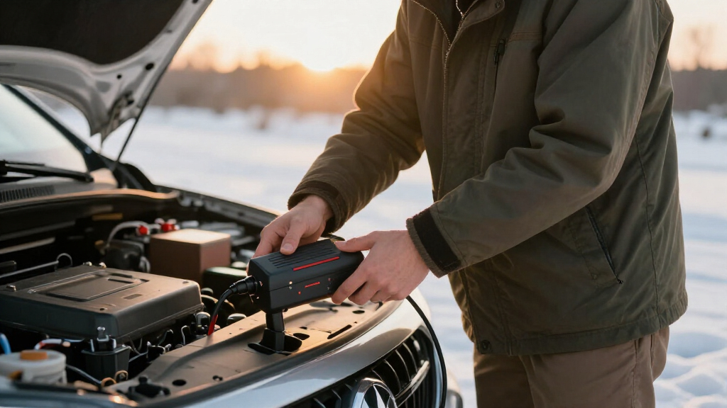 portable car jump starter winter