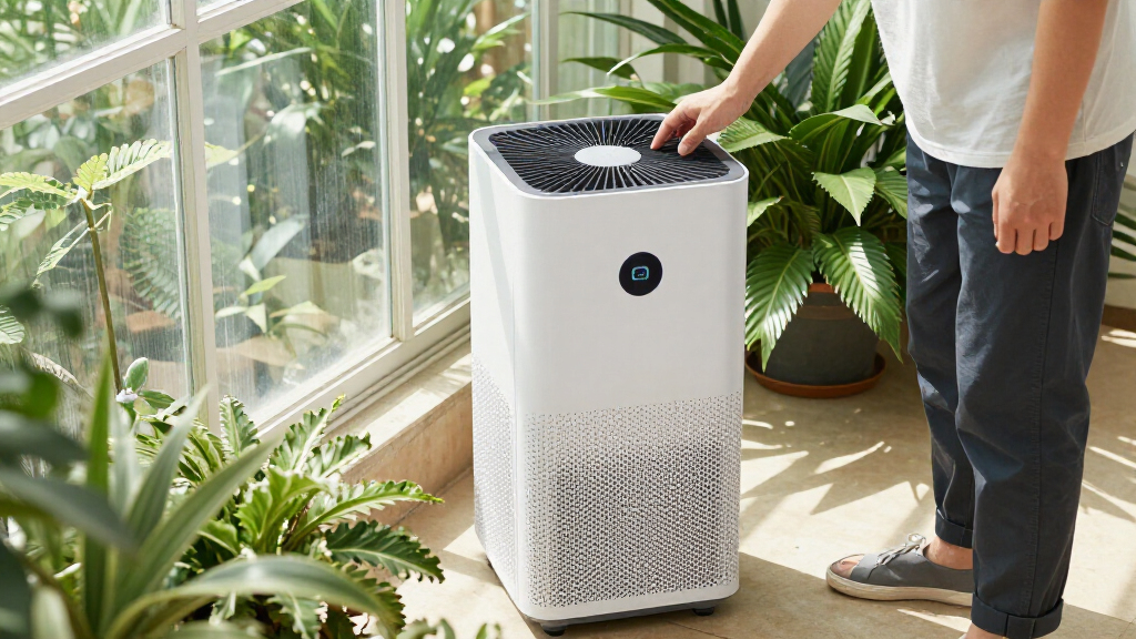 air purifier with carbon filter for sq ft