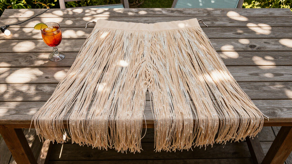 best glitter fringe party curtains