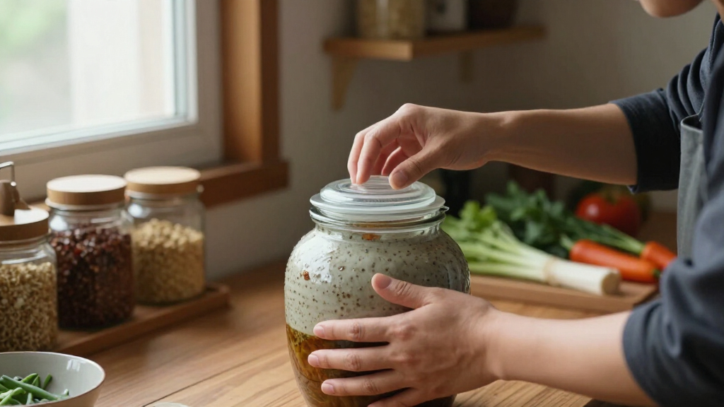kimchi fermentation containers odor lock