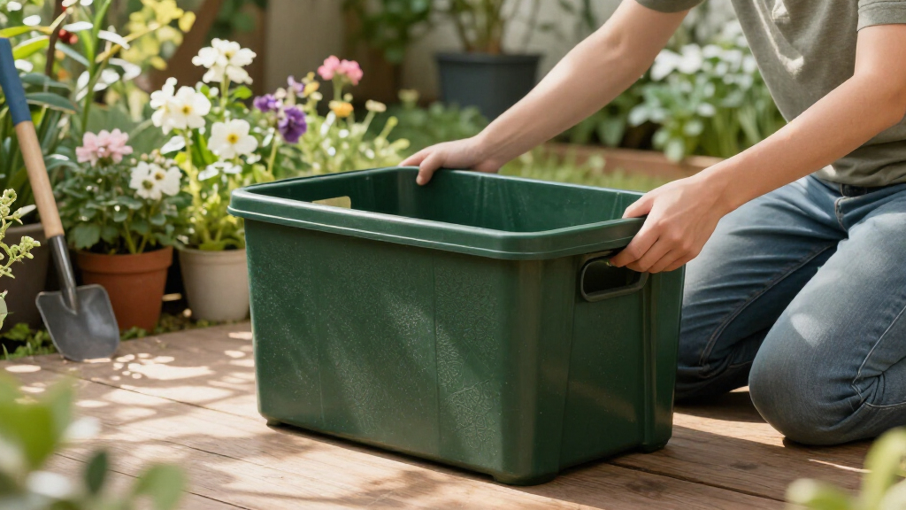 garden and outdoor storage bins