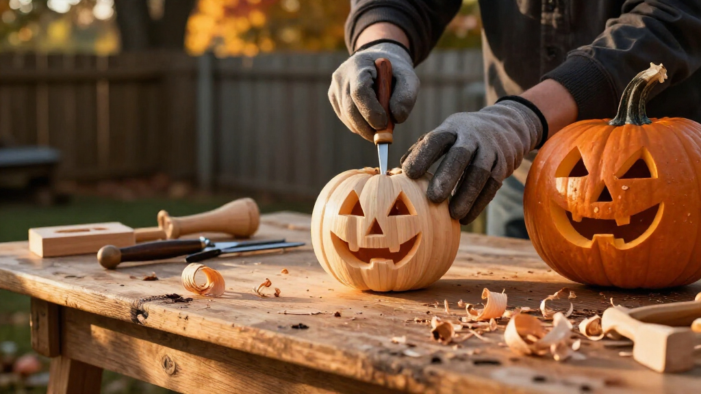 Halloween wood carving kits