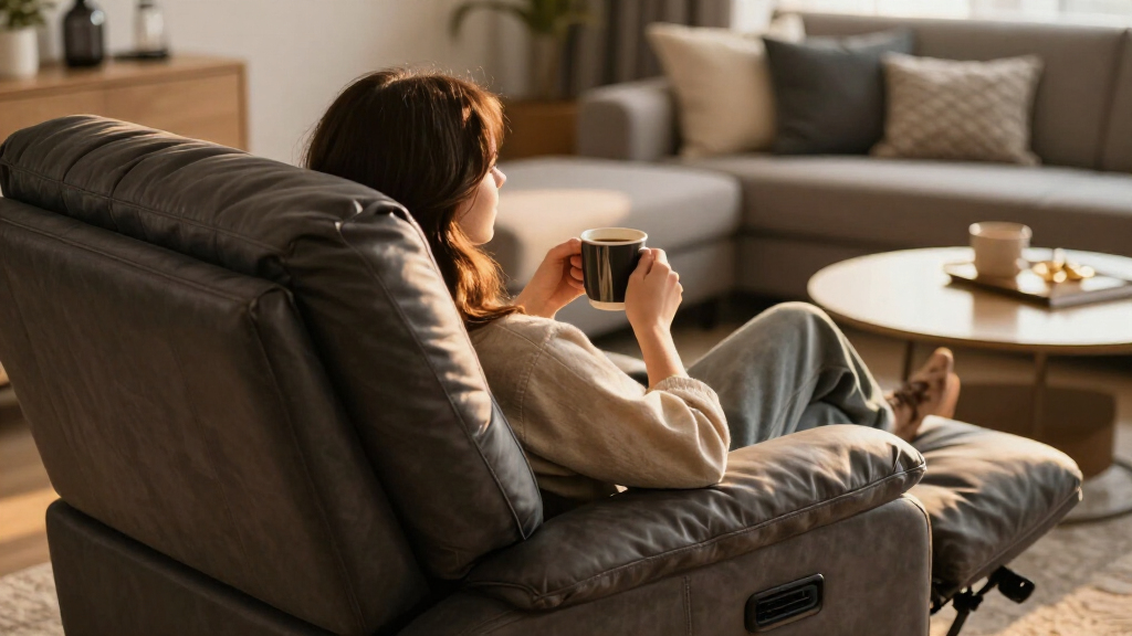 best recliner loveseat with console premium