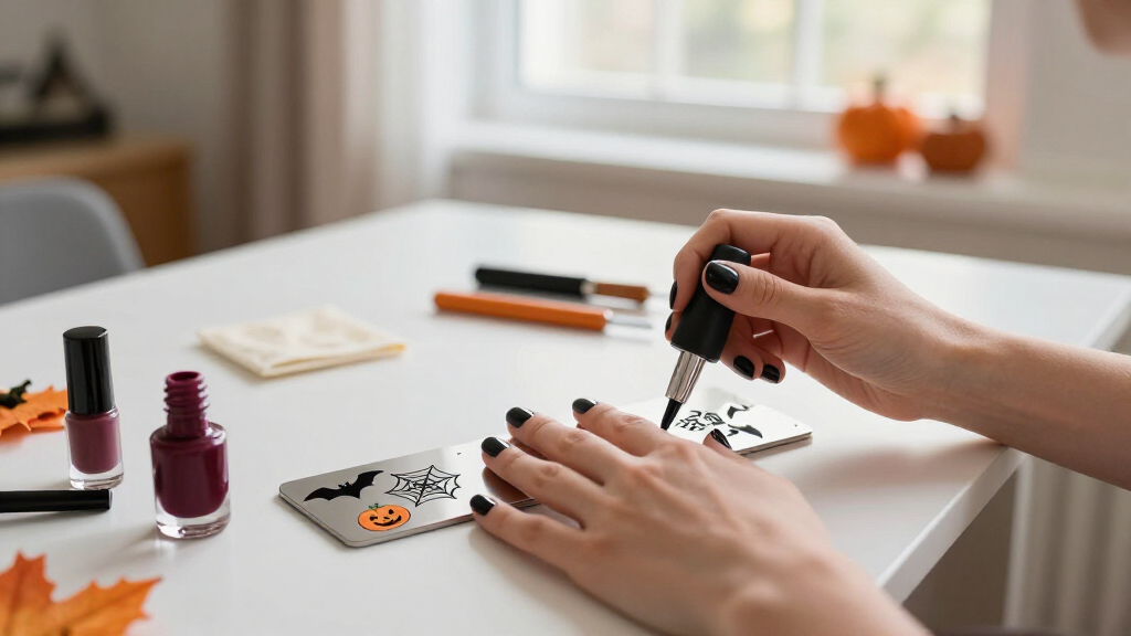 Halloween nail stamping plates