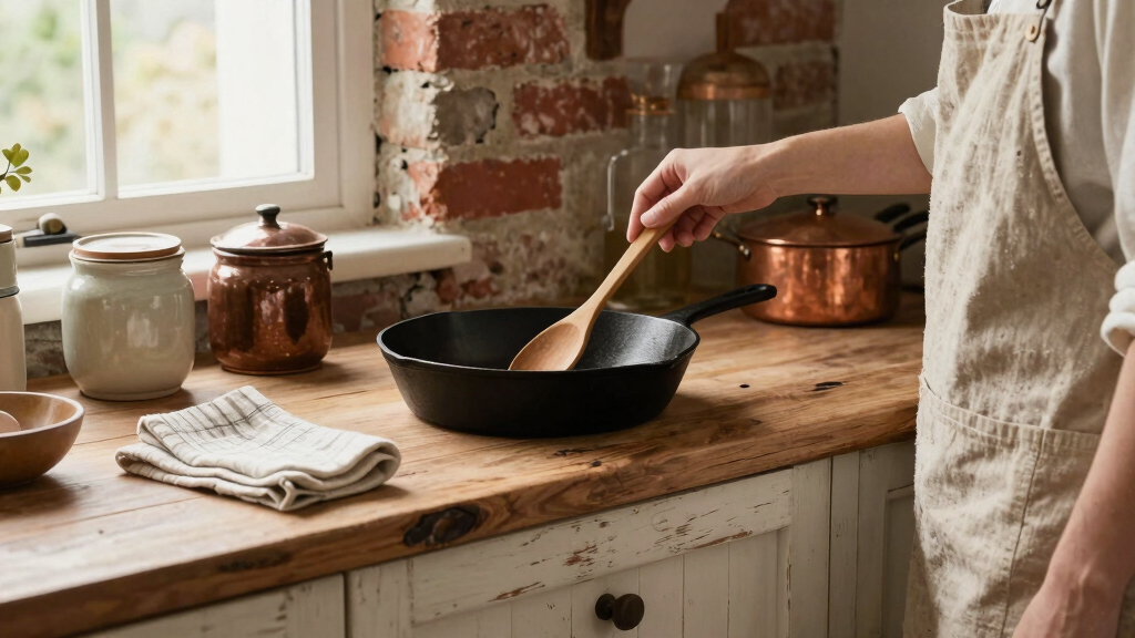 farmhouse-style kitchen utensils