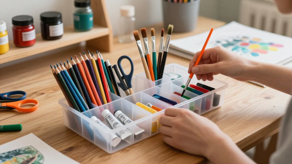 student art supply organizers