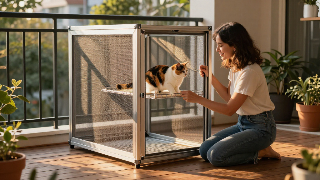 modular outdoor catio enclosure