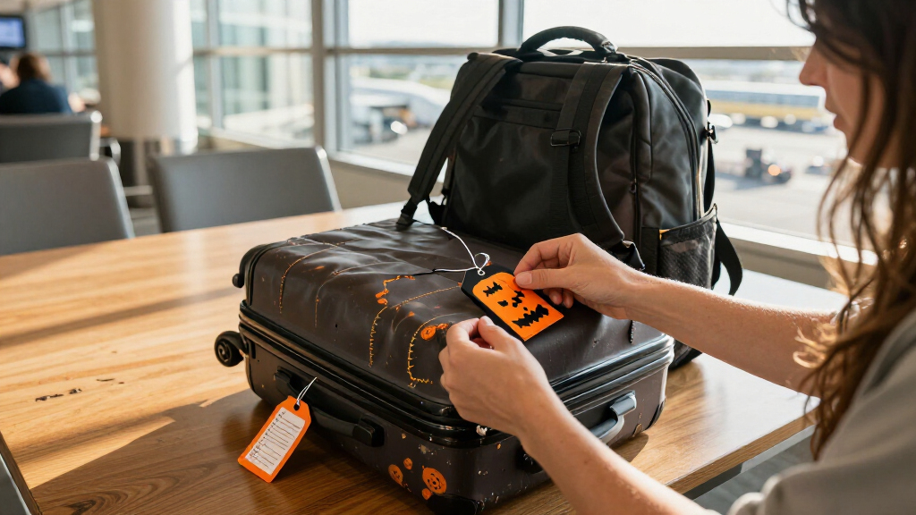 Halloween luggage tags