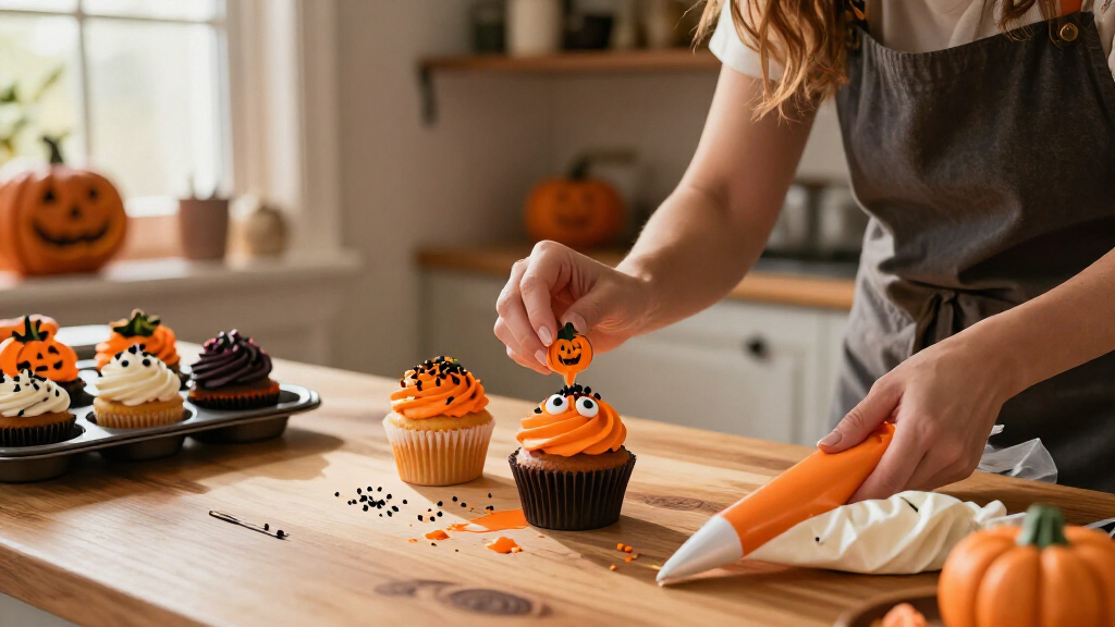 Halloween cupcake decorating supplies