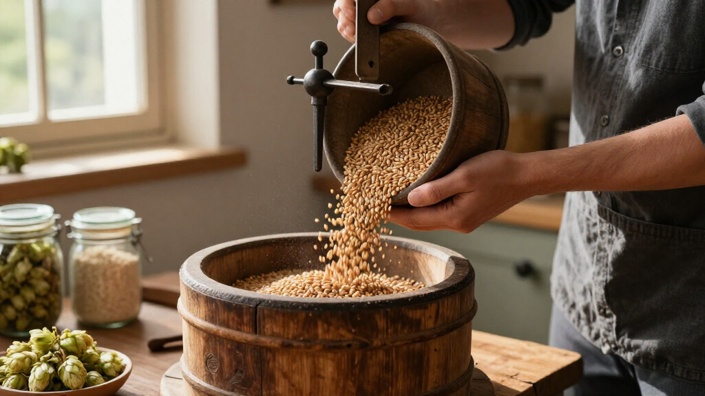 grain mill for brewing beer