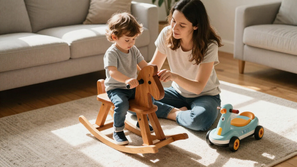 premium rocking horse and ride on combo