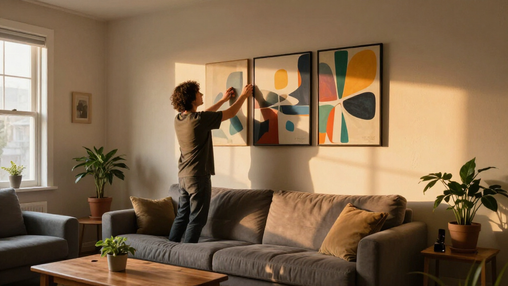 best triptych wall art set large