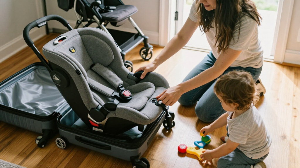 travel car seat folding