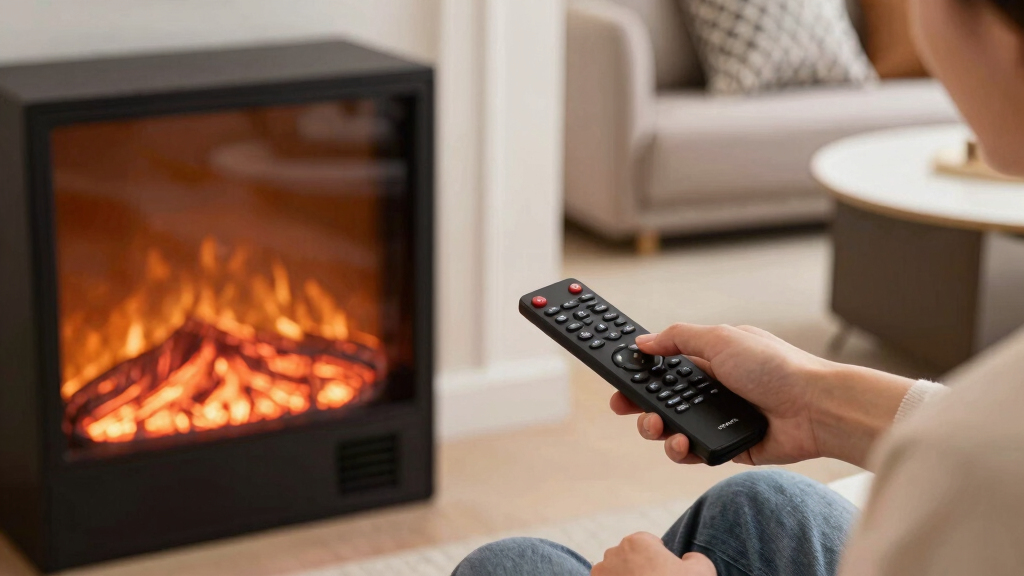electric fireplaces with remote control