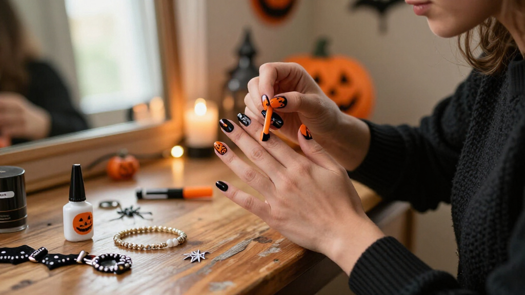 Halloween press-on nails