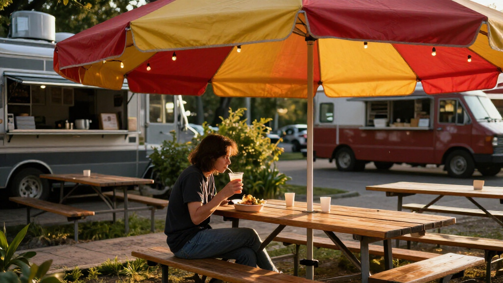 best vendor tent for food truck seating area