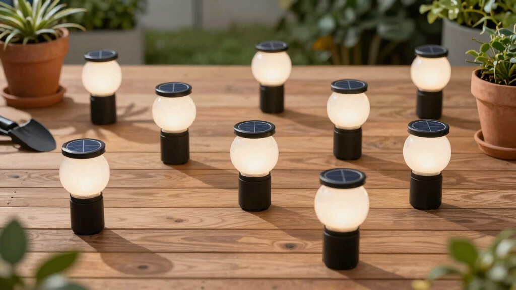 solar-powered garden lights