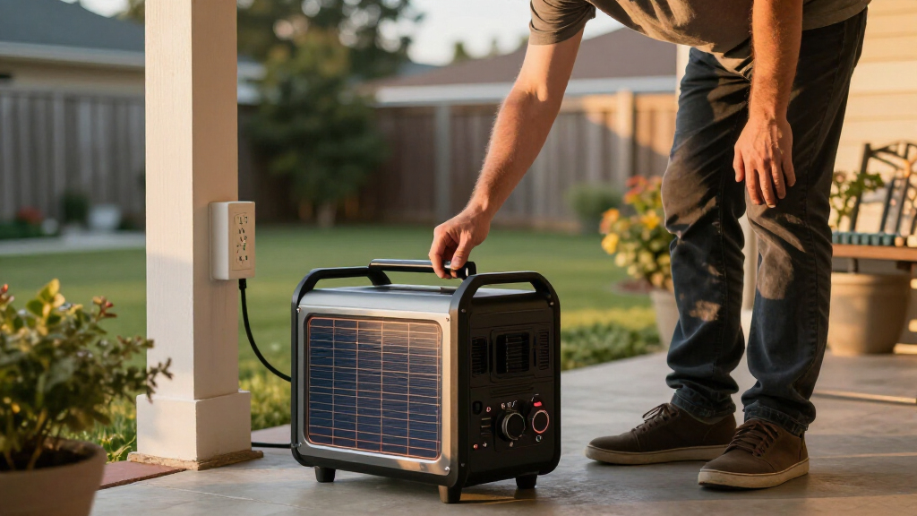 solar-powered backup generators