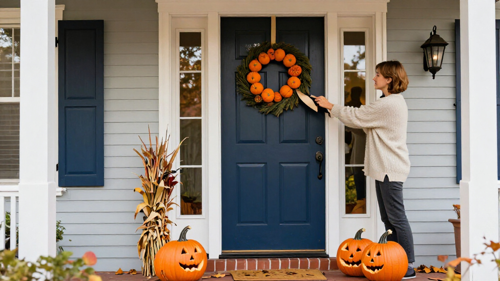 Halloween door decorations