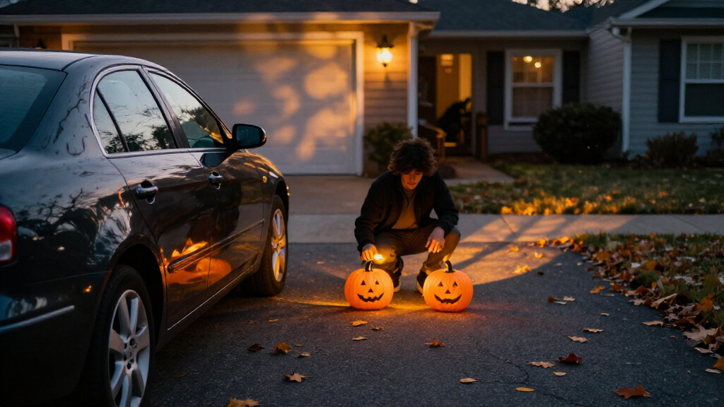 Halloween car projector lights
