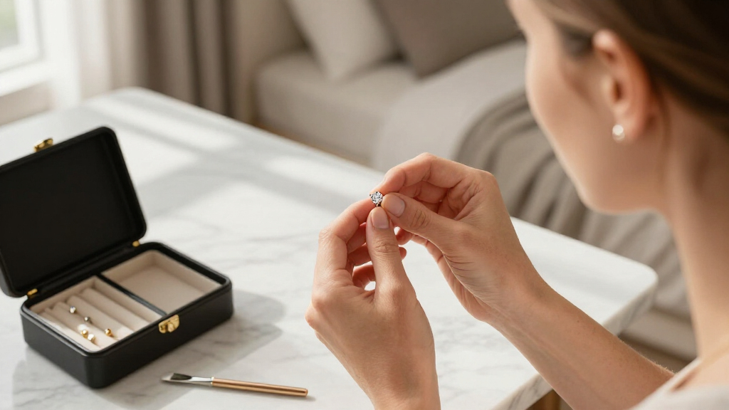high end moissanite stud earrings