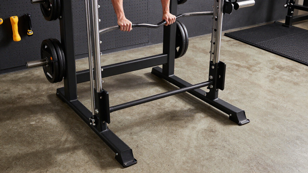 compact smith machine for garage gym